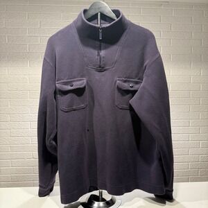 Eddie Bauer Legend Summit Pullover Tall XL Corduroy Quarter Zip Sweater